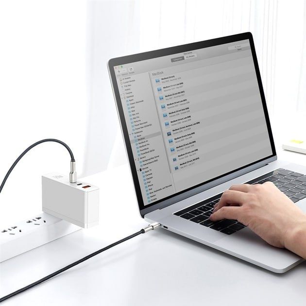 Кабель з чіпом Basues Type-C to Type-C 100W 1Метр Швидка Зарядка USB-C