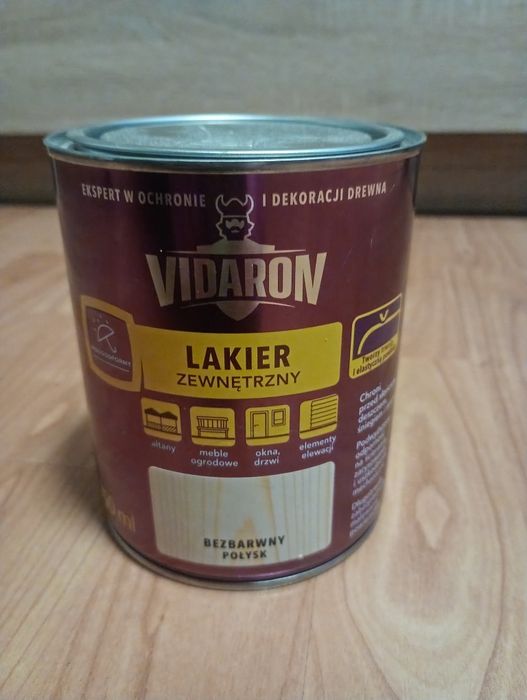 VIDARON lakier zewnętrzny 0,75l bezbarwny satynowy połysk