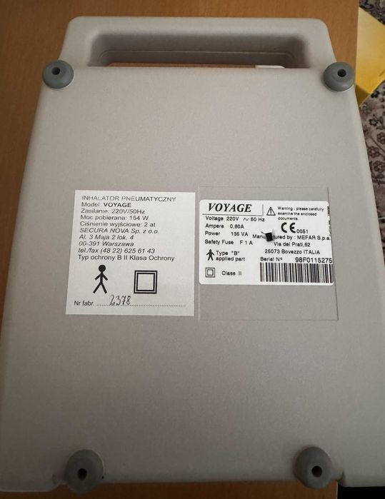 Inhalator - elemnt pomujący sprawny