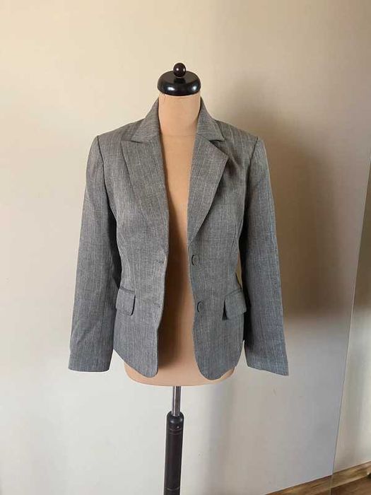 40 42 hm h&m zakiet blazer marynarka narzurka braz basic capsule