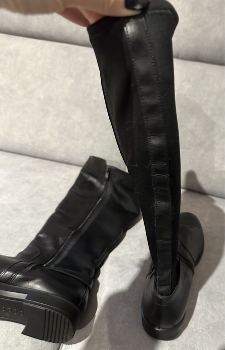 Kozaki Ecco czarne do kolan