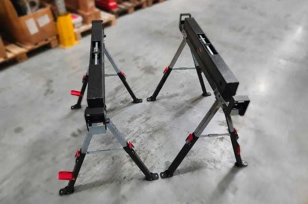 NOWA Kobyłka Robocza 1180 kg 2 Szt. Składana Warsztatowa Do Cięcia Drewna Budowlana OKAZJA WYPRZEDAŻ