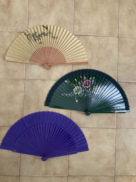 Lote 12 Leques, abanicos