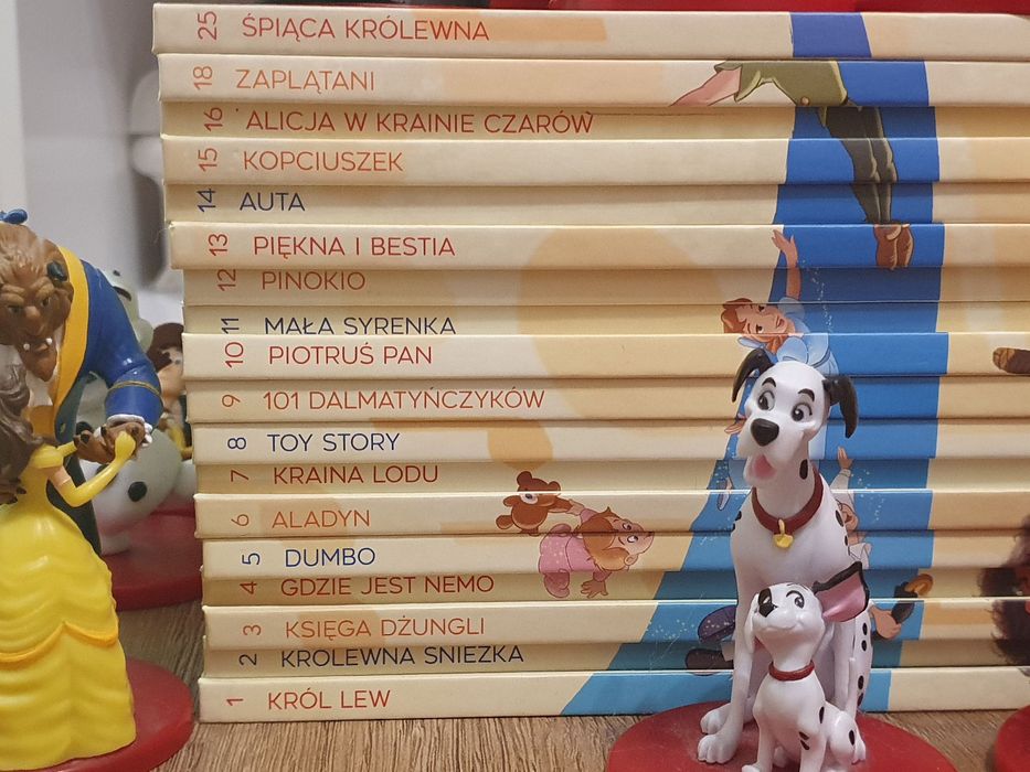 Bajki Disney audio deagostiny 18 książek z figurkami, głośniki gratis