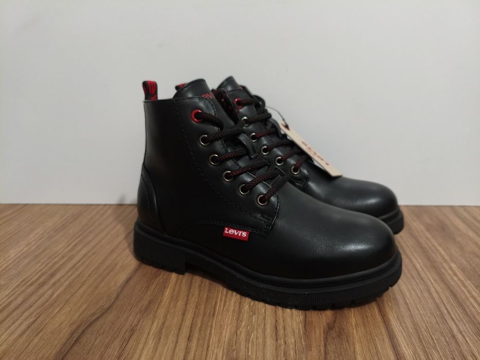 Buty Levis Levi's Strauss Catherine botki czarne na suwaki r. 34 21cm