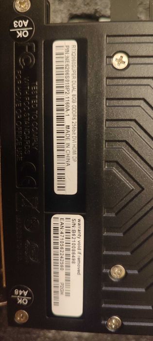 Видеокарта Palit GeForce RTX 2060s