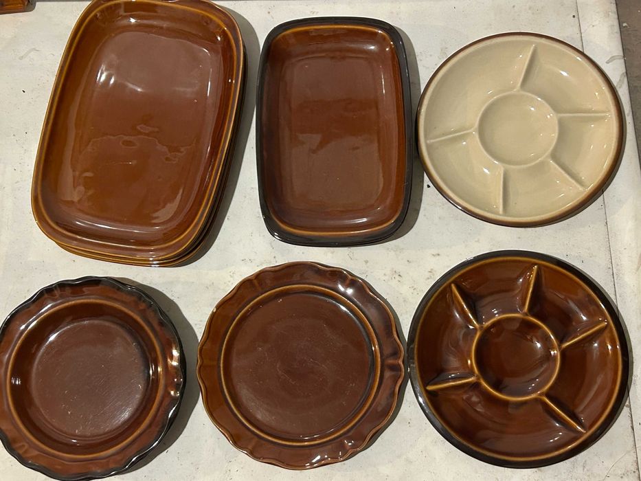 Półmiski,talerze Porcelit PRUSZKÓW - 14 sztuk - PRL !