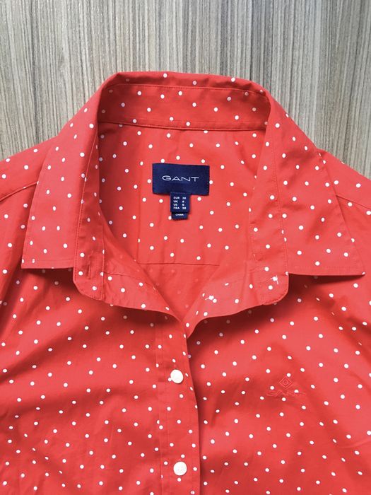 GANT красная блуза в горошек НОВАЯ! оригинал бренд