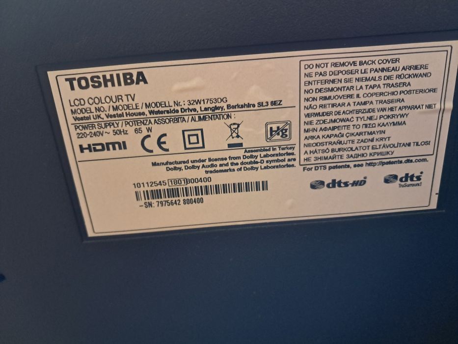Televisão Toshiba 32 polegadas64750805790978121