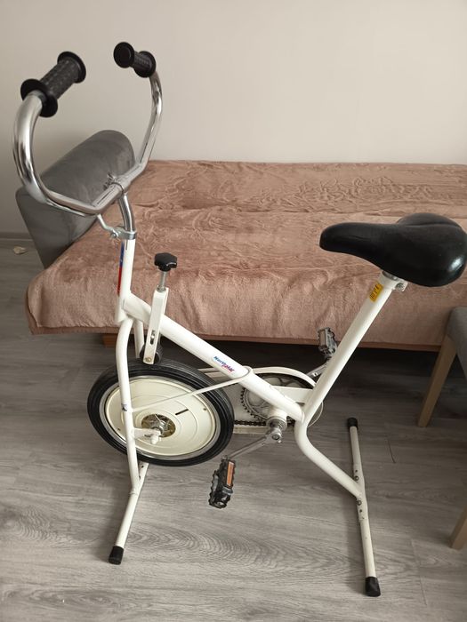 Rower treningowy stacjonarny biały