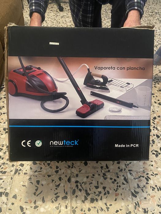 Vaporeta com ferro de engomar