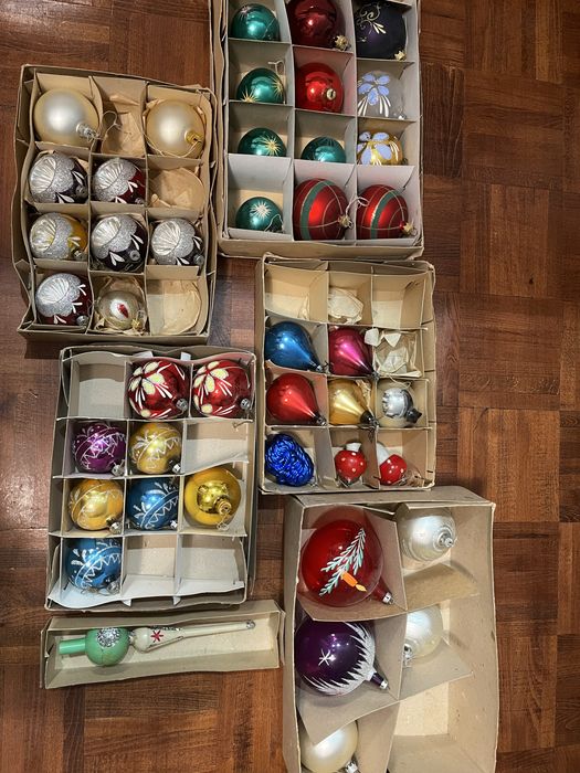 Bombki choinkowe ozdoby prl