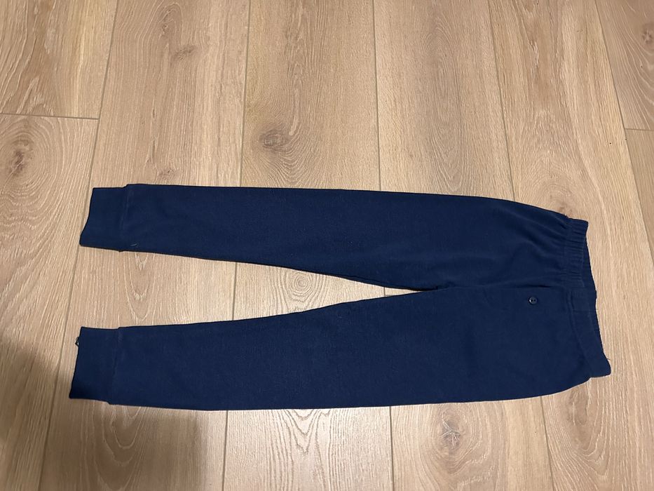 Kalesony 134/140 granatowe chlopiece leginsy
