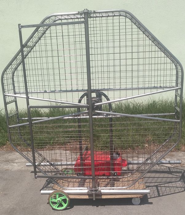 Napęd airboat kosz i rama