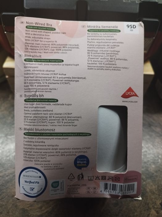 Biały biustonosz 95D