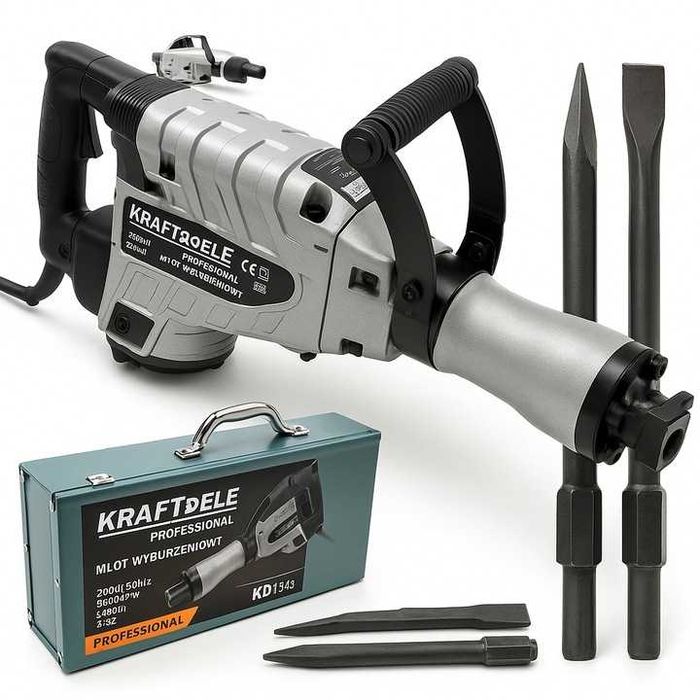 Młot KD1545 Wyburzeniowy 3200W 63J SDS-HEX + Walizka + 2 DŁUTA Makita