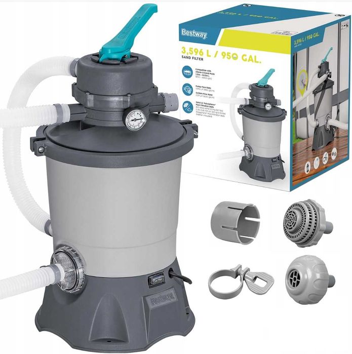 pompa piaskowa bestway 58515 o wydajności 3596 l/h + ZŁĄCZKI, WĘŻE