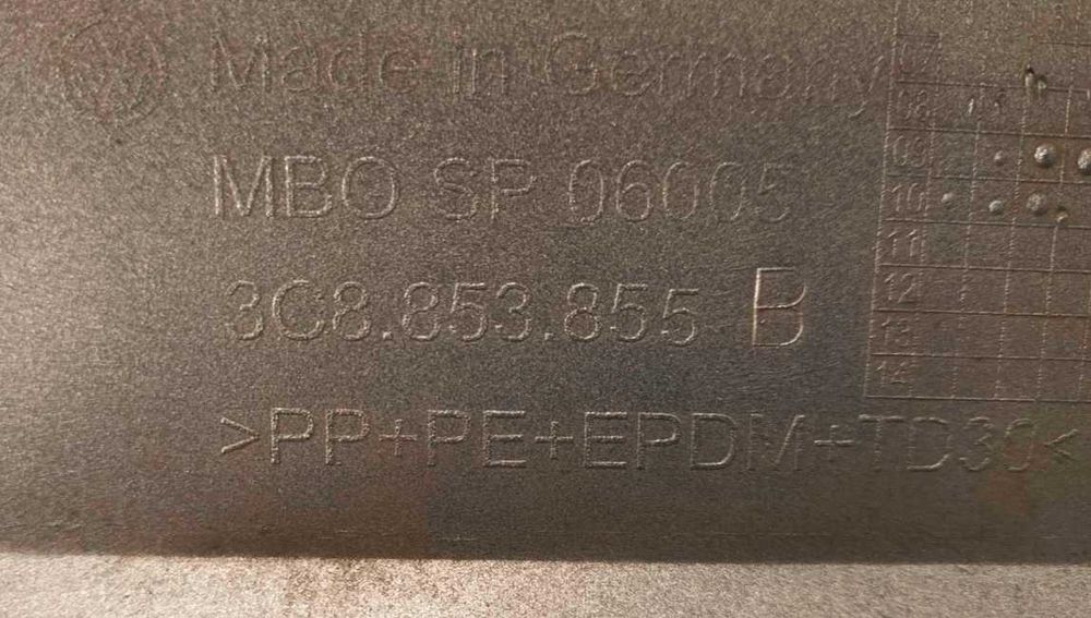 Listwa nakładka progowa progu próg LA7W Passat CC prawy lewy