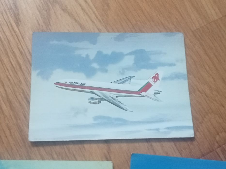 Belo lote de 8 postais ( 5 da TAP e 3 diversos)