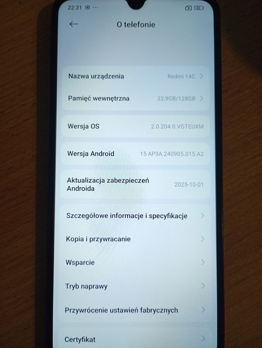 Redmi 14 c jak nowy