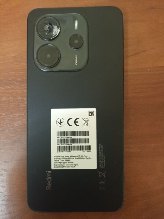 Redmi note 14 8/256 с битым экраном под ремонт