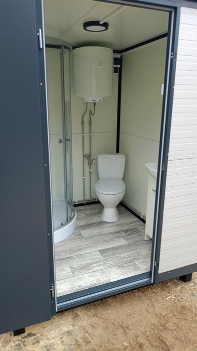 Łazienka ogrodowa WC prysznic