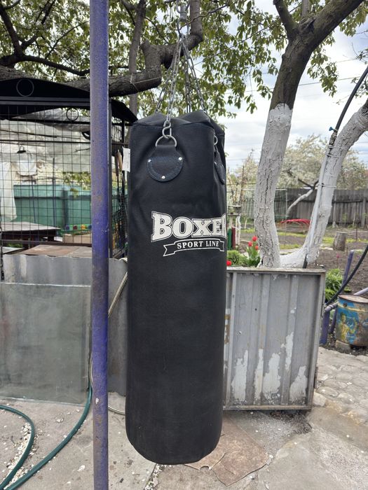 Мішок боксерський Boxer кирза 100 см Чорний
