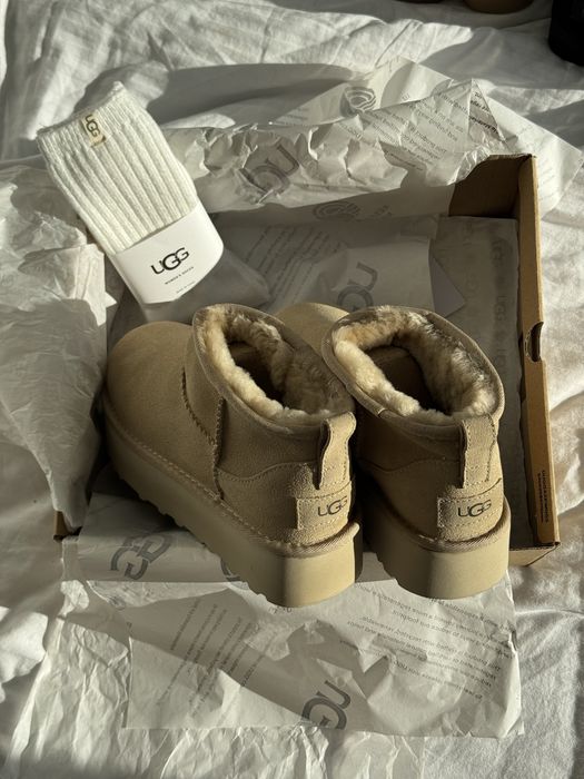 РОЗПРОДАЖ! UGG ULTRA MINI PLATFORM бежеві, 36-41. Найвища якість.