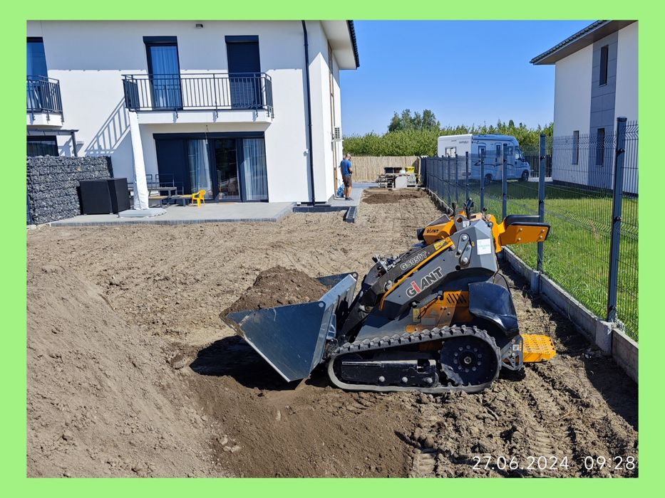 Mini ładowarka - usługi, prace ziemne, trudny teren to nie problem