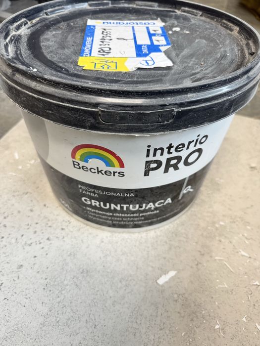 Farba gruntujaca beckers interio pro 10L nowe