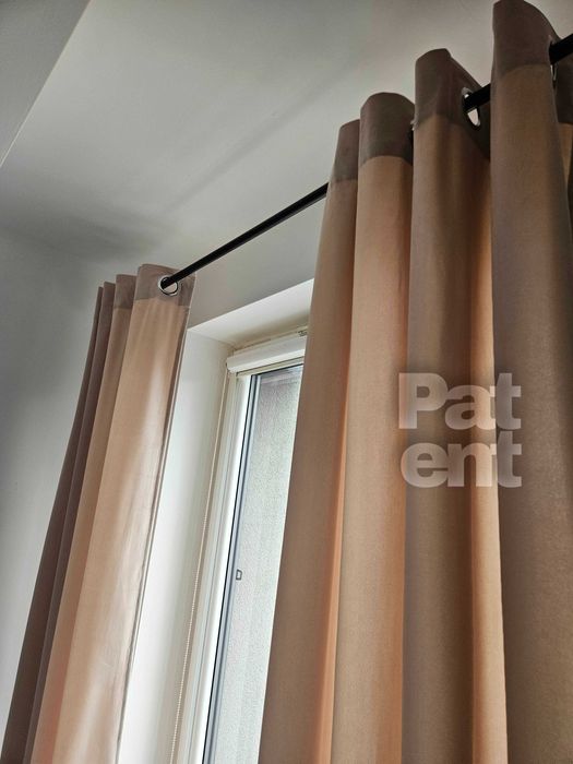 Zasłony okienne długie beżowe jasne boho nowoczesne welur welvet