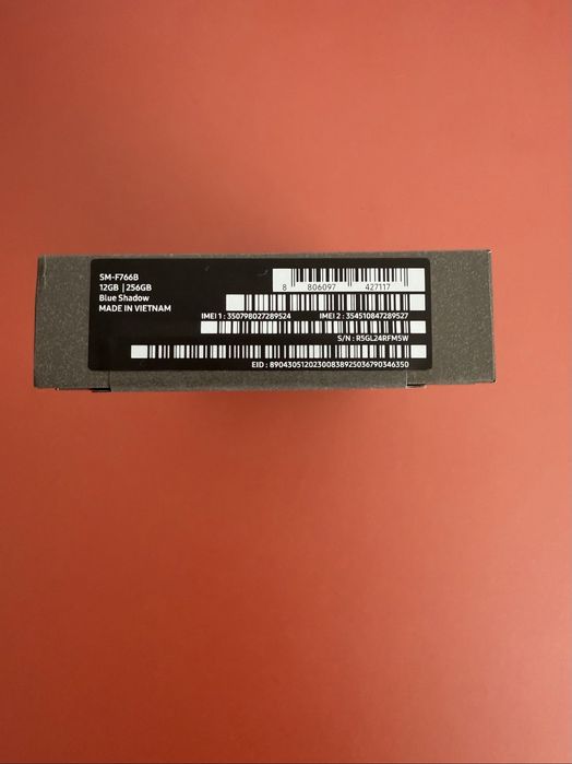 Samsung Galaxy Z Flip 7 (256GB) - Novo, Selado - Cor: Blue Shadow