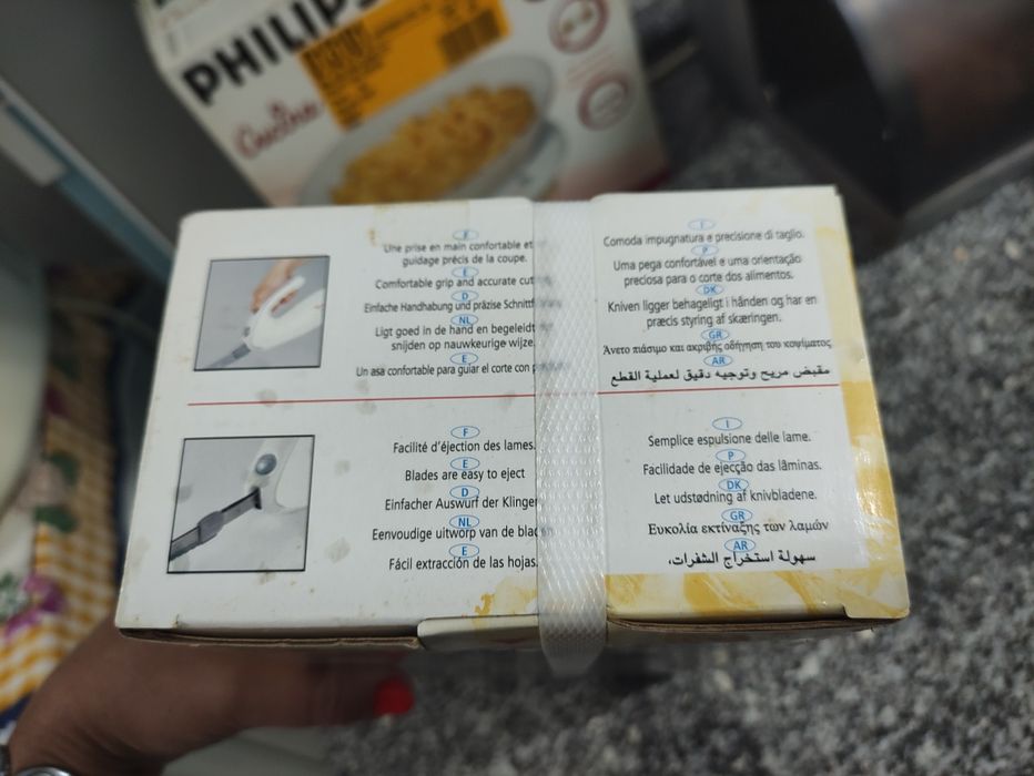 Faca elétrica com bolsa