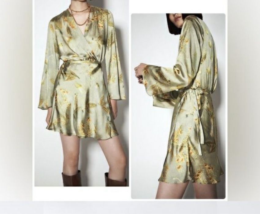 Сукня Zara S розмір сатинова