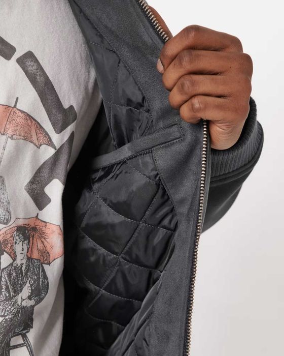 Замшевий бомбер Abercrombie & Fitch Аберкромбі (М, L, XL) Оригінал