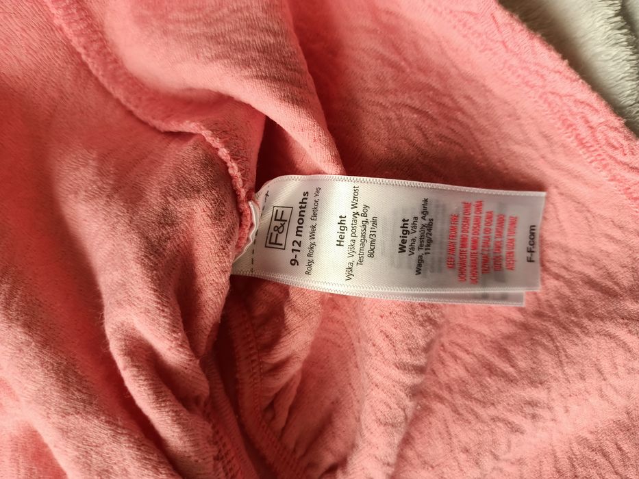 Sukienka dziewczęca rozmiar 80 firma F&F