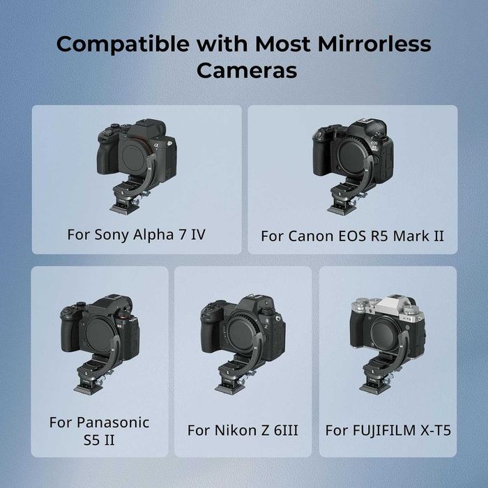 SMALLRIG 4349 Płyty montażowe do Sony, FUJIFILM, Nikon, Canon