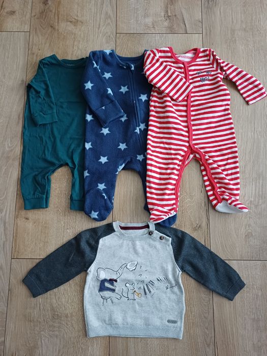 Piżamki, sweterek r.68