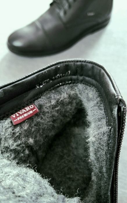 Чоловічі зимові черевики батал класичні великого розміру 47 48 32см