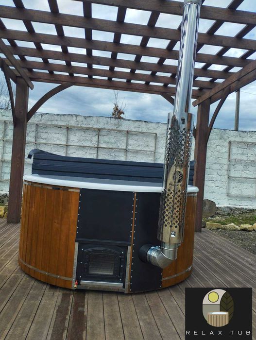 Чан джакузі. Виробник. Спа купель. Чан на дровах