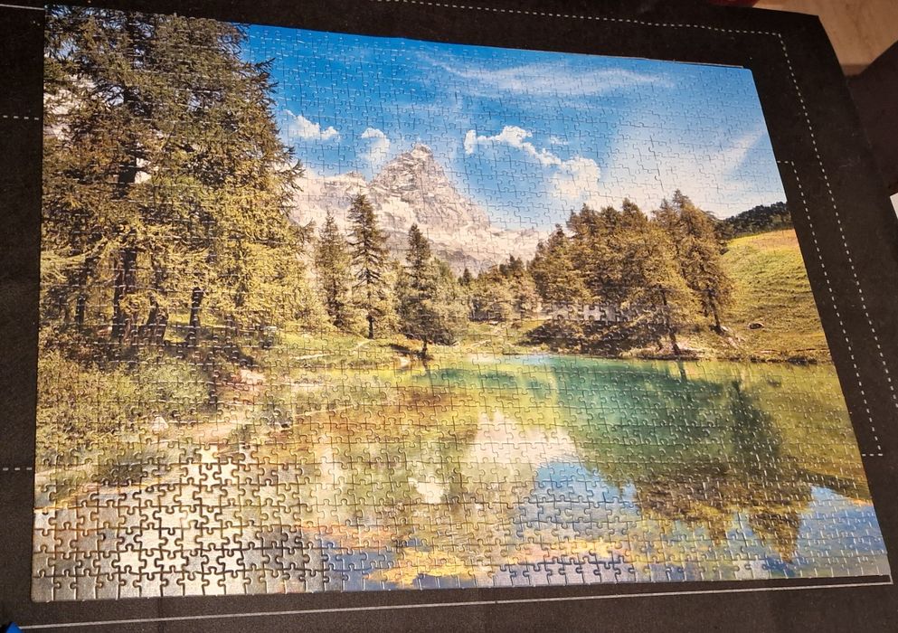 Puzzle 1500 peças Clementoni - Lago Azul