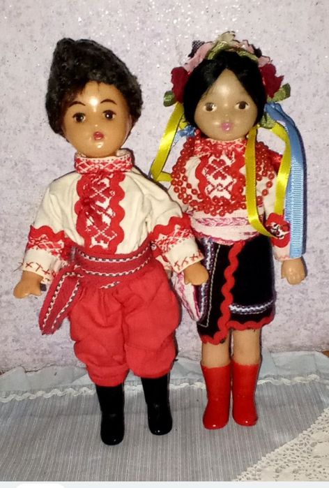 Кукла СССР. Івасик та Васелинка. Українка українець.