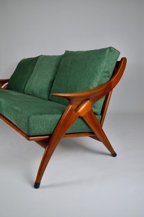 Sofá de 3 lugares, “De Knoop”, De Ster Gelderland, Holanda, anos 60