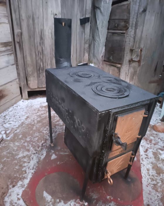 Буржуйка плита відмінна з комфорками