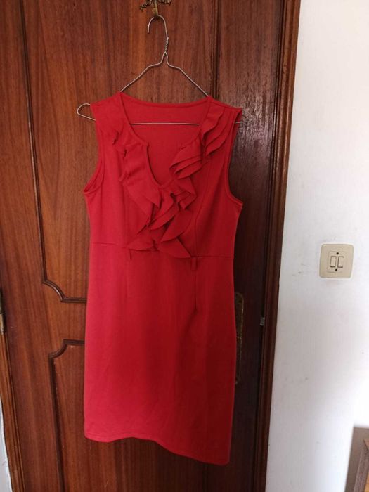 Vestido cor de laranja
