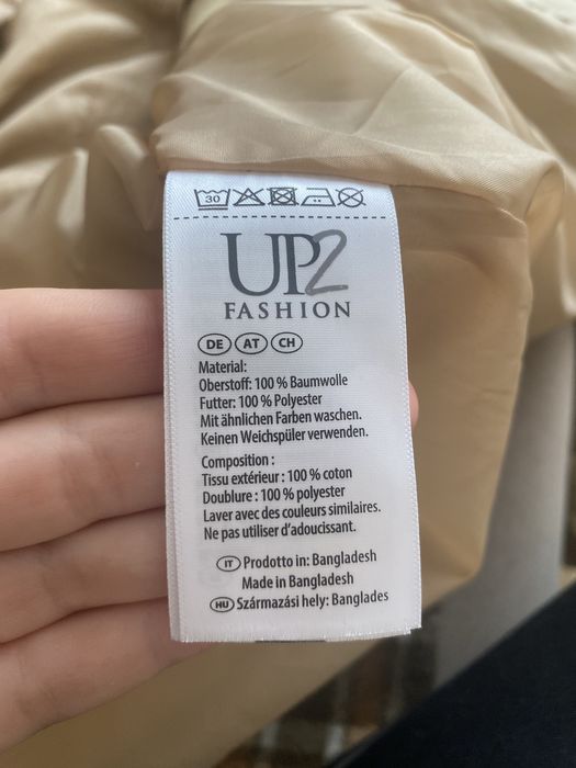 trencz beżowy 100% bawełna