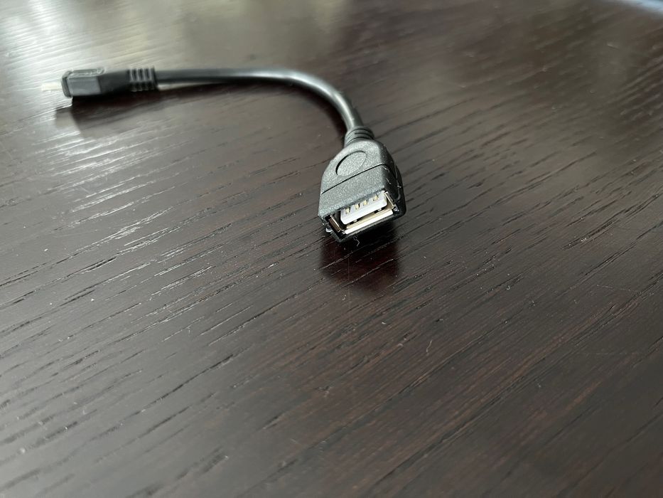 Kabel USB Micro B-A M/F 2.0 15cm Lanberg Przejściówka USB-A microUSB