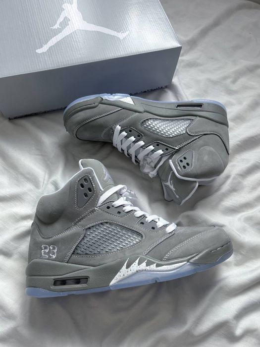40-45 р кросівки Nike Air Jordan 5 Retro 'Wolf Grey'