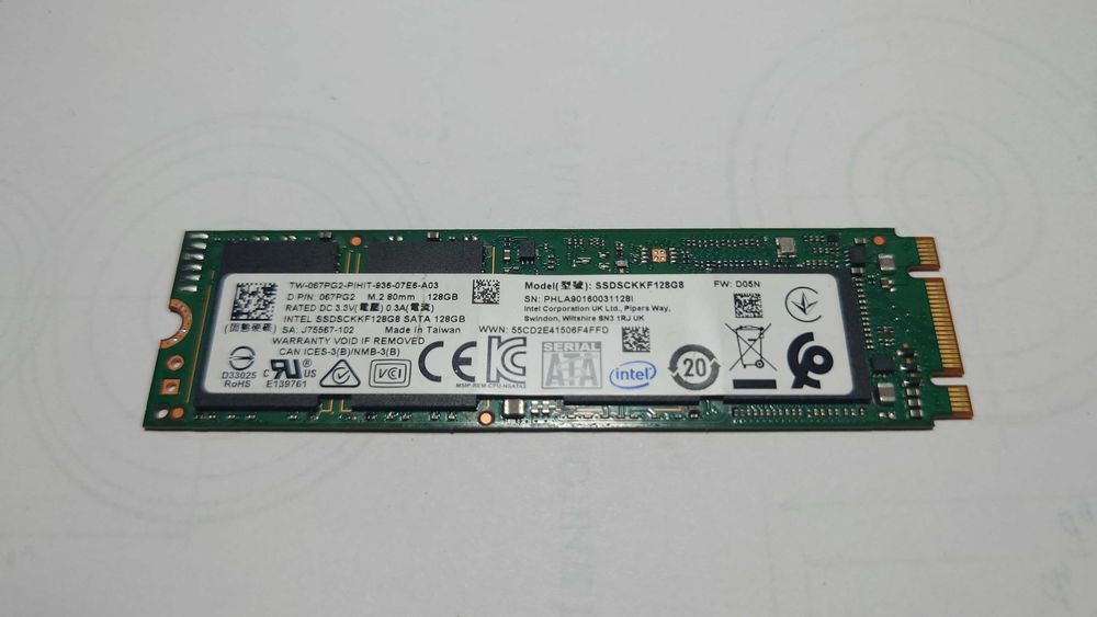 Накопичувач SSD Intel  m.2 128 Gb 2280