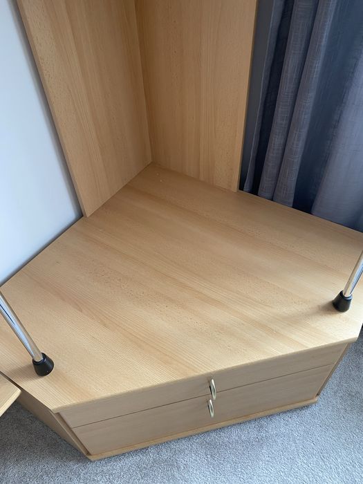 Zestaw mebli młodzieżowych meble narożnik regał i biurko